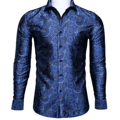 royal blue dress shirt Men's Long Sleeve 17.5 34/35 / Royal Blue %20A%20classic%20dress%20shirt%20with%20a%20modern%20flair Men's Basic Solid Color Button