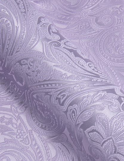 Light Purple Paisley Silk Dress Shirt shirt    - Sophisticated Gentlemen