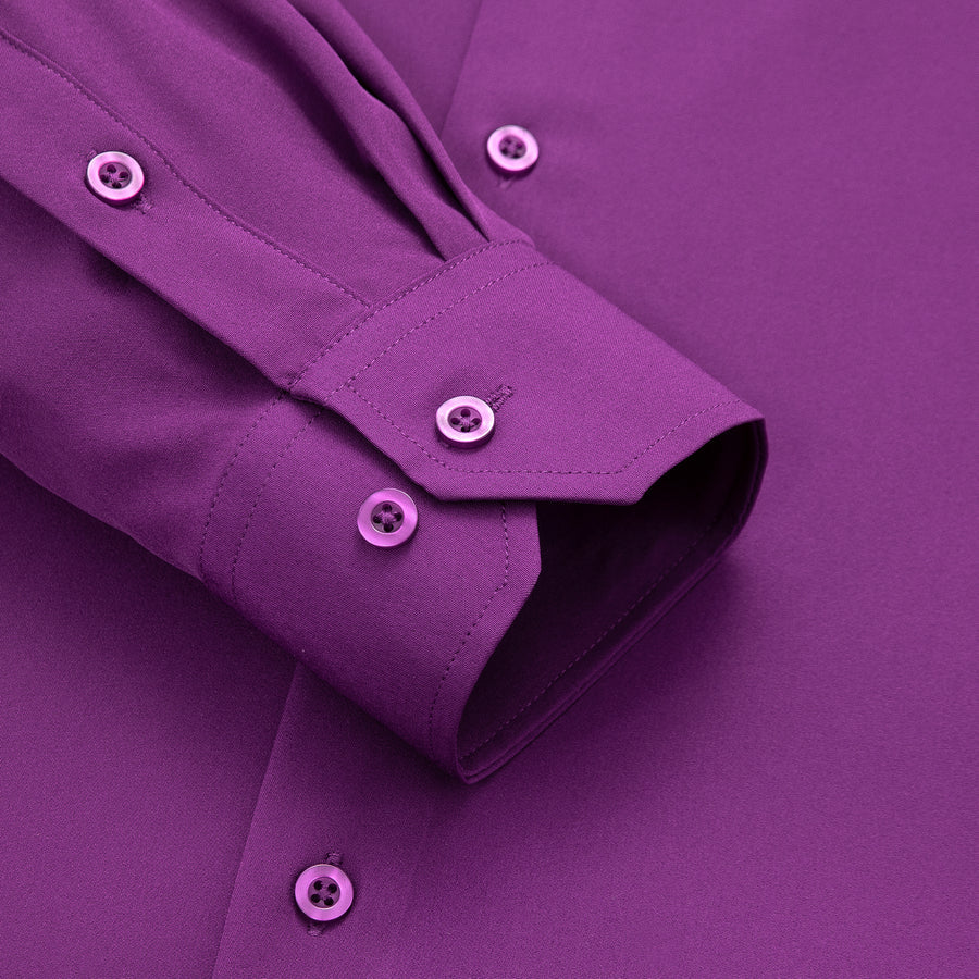 Solid Purple Dress Shirt shirt - Sophisticated Gentlemen