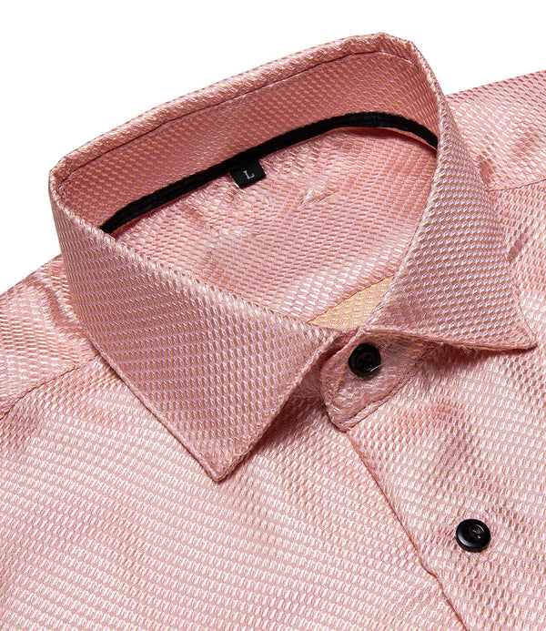 pink plaid dress shirt mens Pink Plaid Dress Shirt, S