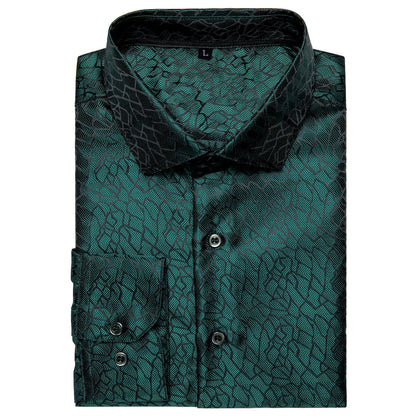Forest Green Signature Long Sleeve Shirt shirt    - Sophisticated Gentlemen
