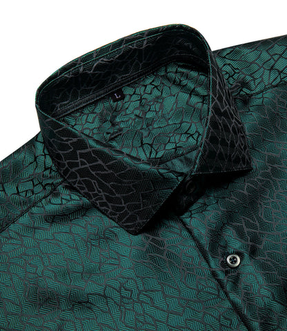 Forest Green Signature Long Sleeve Shirt shirt    - Sophisticated Gentlemen