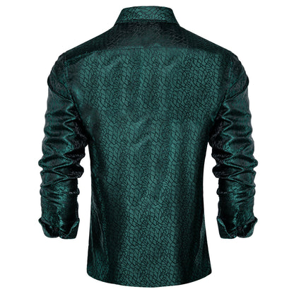 Forest Green Signature Long Sleeve Shirt shirt    - Sophisticated Gentlemen