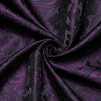 Dark Purple Floral Dress Shirt shirt    - Sophisticated Gentlemen