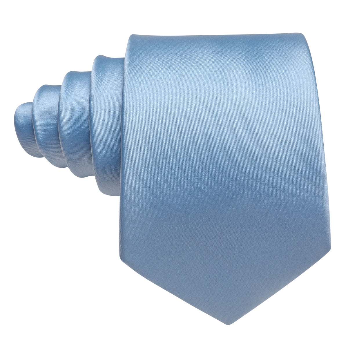 Sky Blue Solid Tie, Pocket Square and Cufflinks Set tie sets    - Sophisticated Gentlemen