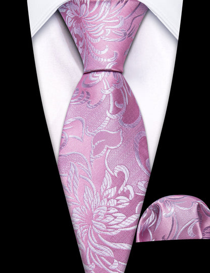 Pink Paisley Children's Silk Tie, Pocket Square and Cufflinks Set tie sets    - Sophisticated Gentlemen