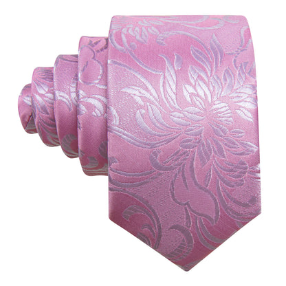 Pink Paisley Children's Silk Tie, Pocket Square and Cufflinks Set tie sets    - Sophisticated Gentlemen
