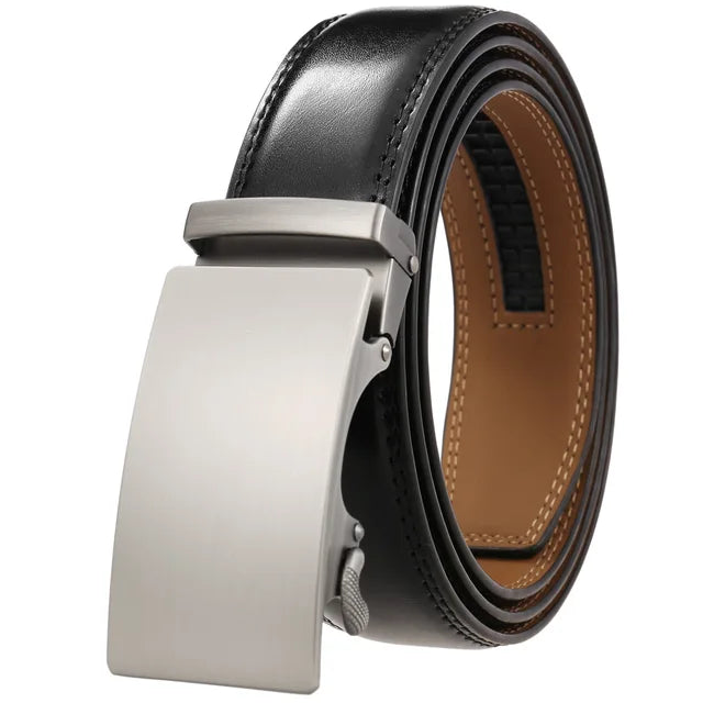 Classic Rectangle Buckle Leather Belt belt 43