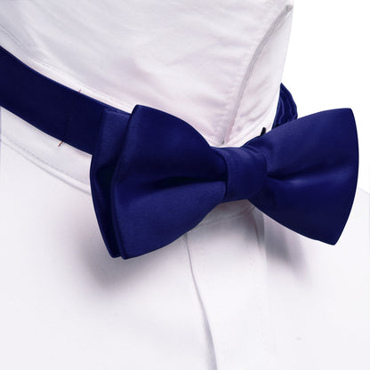Ultra Marine Solid Kid's Bow Tie Set bow ties    - Sophisticated Gentlemen