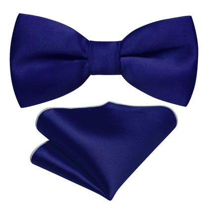 Ultra Marine Solid Kid's Bow Tie Set bow ties    - Sophisticated Gentlemen