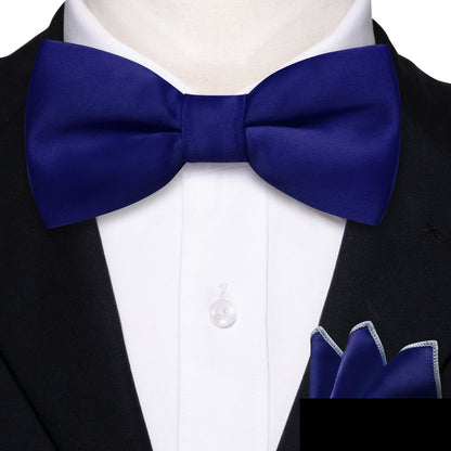 Ultra Marine Solid Kid's Bow Tie Set bow ties    - Sophisticated Gentlemen