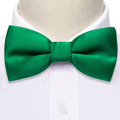 Light Green Solid Kids Bow Tie Set bow ties    - Sophisticated Gentlemen