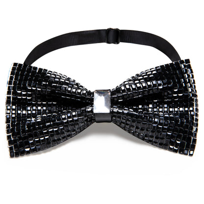 Shining Black Rhinestones Bow Tie Set bow ties    - Sophisticated Gentlemen