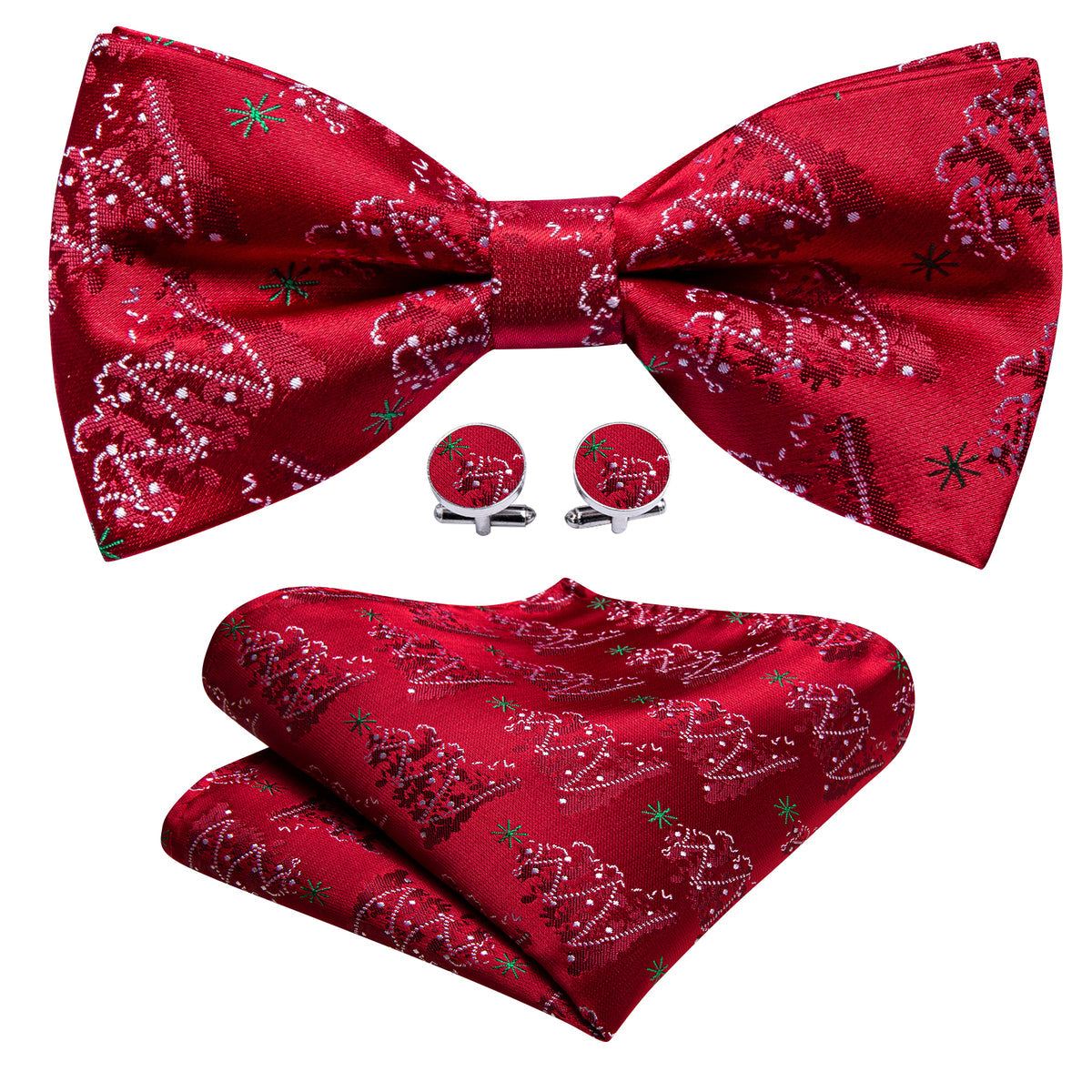 Christmas Trees Bow Tie Set bow ties    - Sophisticated Gentlemen