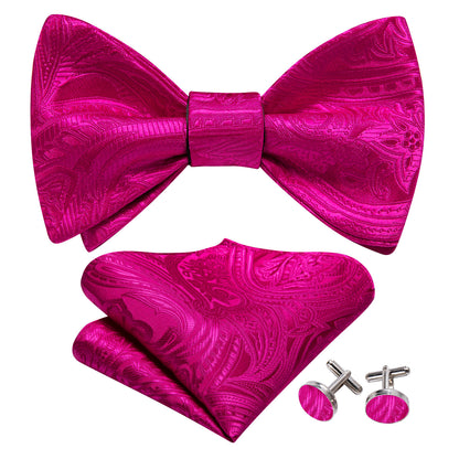 Orchid Paisley Bow Tie Set bow ties    - Sophisticated Gentlemen