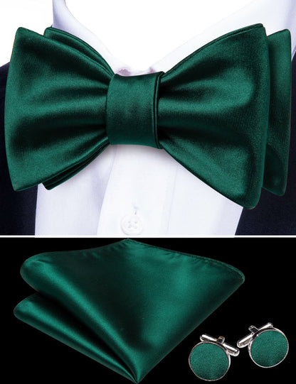 Emerald Green Bow Tie Set bow ties    - Sophisticated Gentlemen