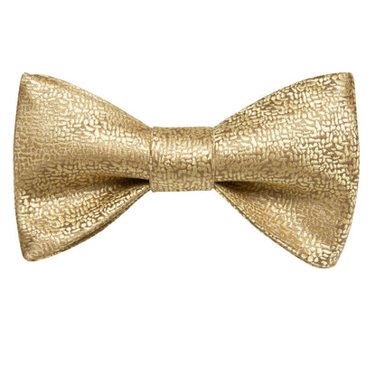 Champagne Bow Tie, Pocket Square and Cufflinks bow tie    - Sophisticated Gentlemen