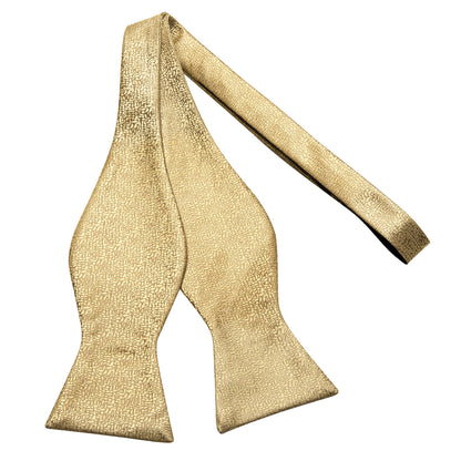 Champagne Bow Tie, Pocket Square and Cufflinks bow tie    - Sophisticated Gentlemen