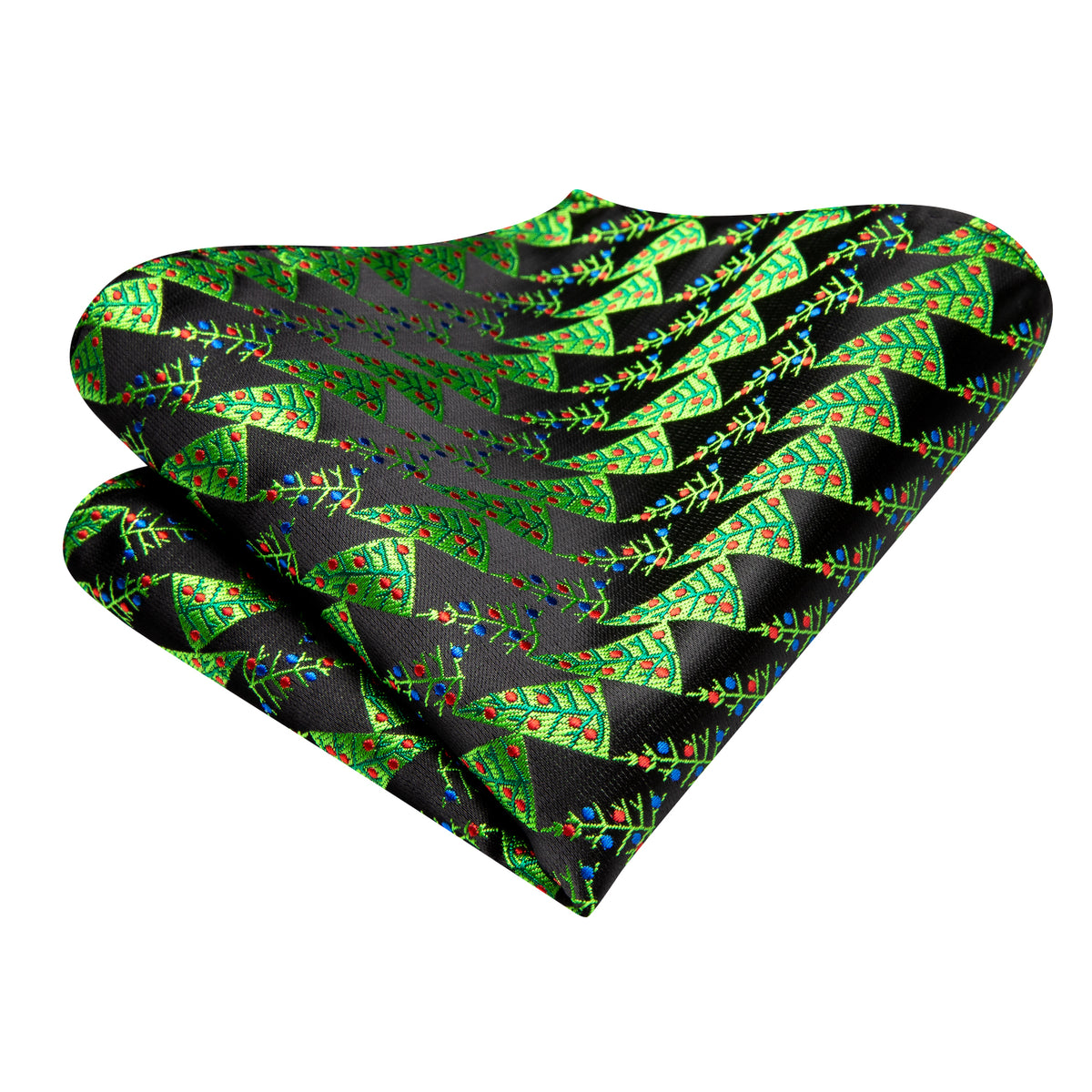 Christmas Trees Bow Tie, Pocket Square and Cufflinks bow tie    - Sophisticated Gentlemen