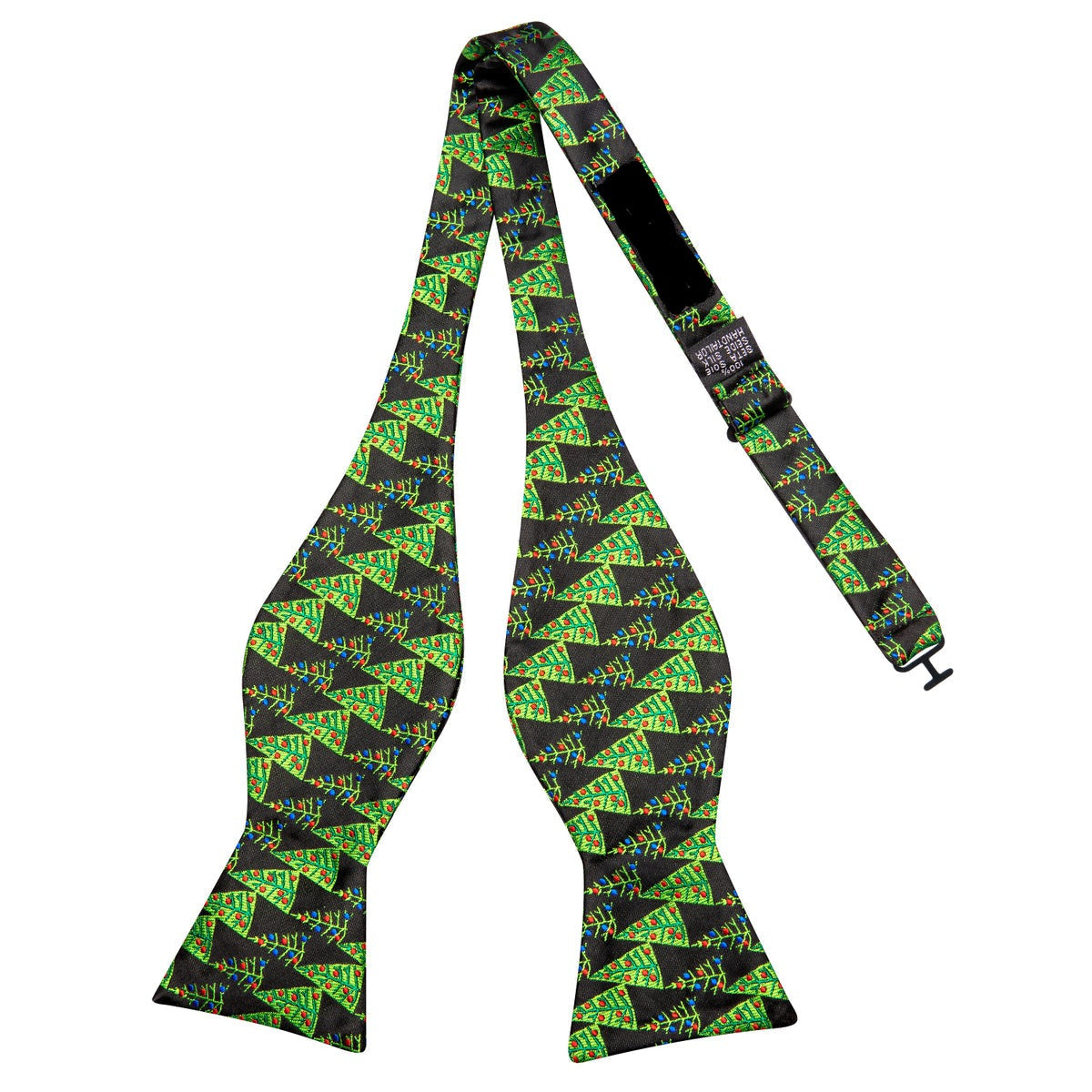 Christmas Trees Bow Tie, Pocket Square and Cufflinks bow tie    - Sophisticated Gentlemen