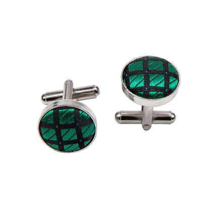 Green Plaid Bow Tie Set bow ties    - Sophisticated Gentlemen