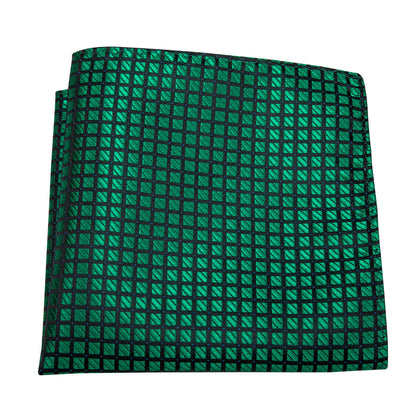 Green Plaid Bow Tie Set bow ties    - Sophisticated Gentlemen