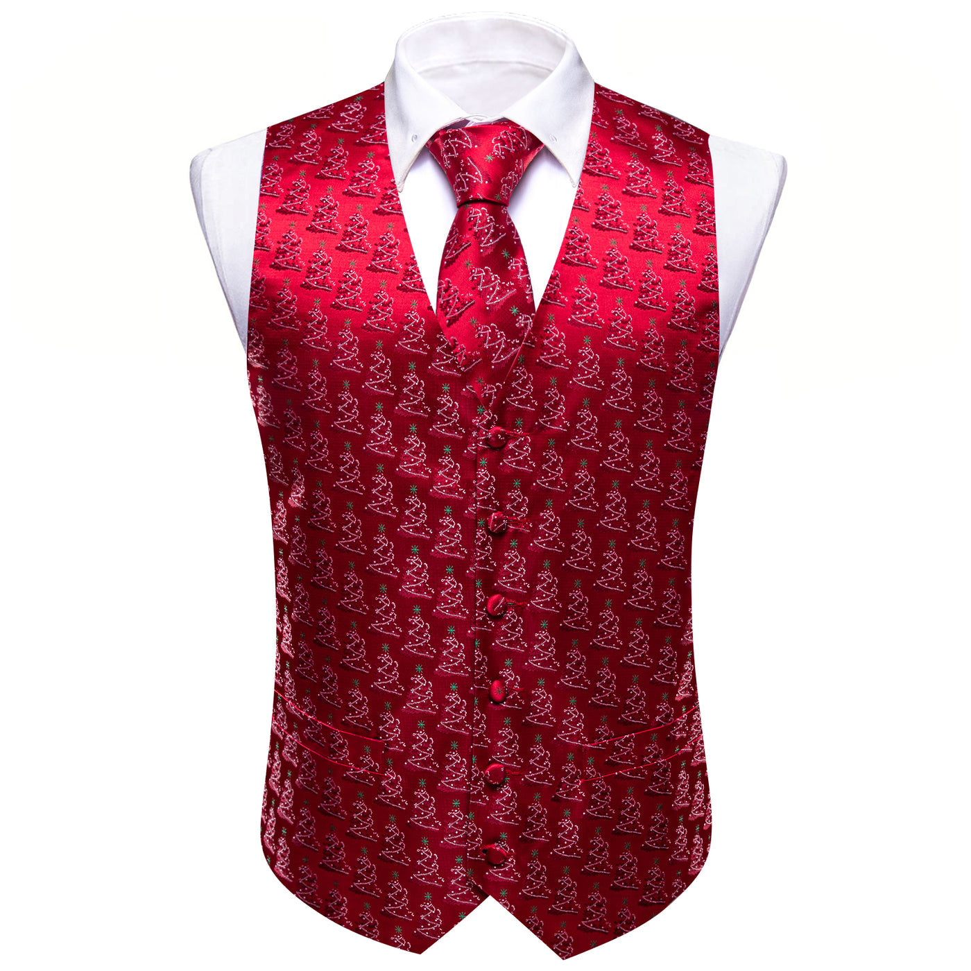 Christmas Trees Vest Set vest set    - Sophisticated Gentlemen