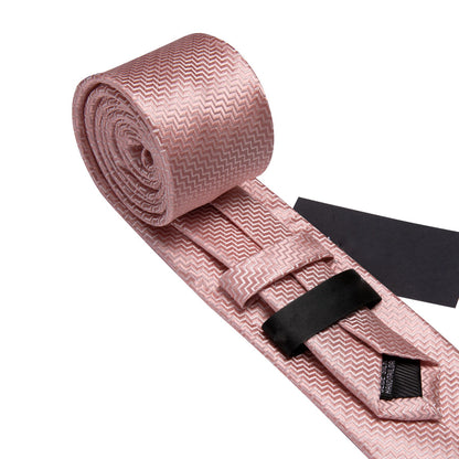 Pink Ornament XL Tie, Pocket Square and Cufflinks tie sets    - Sophisticated Gentlemen