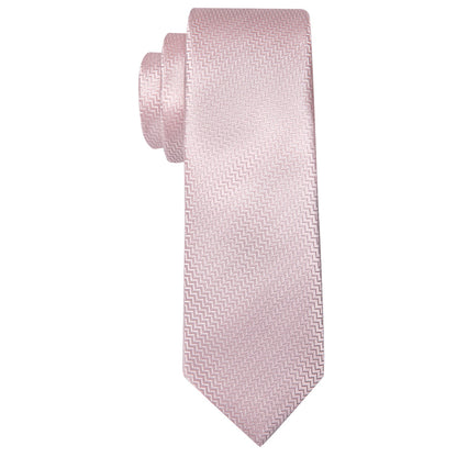 Light Pink Ornament XL Tie, Pocket Square and Cufflinks tie sets    - Sophisticated Gentlemen