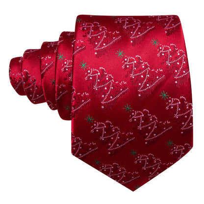 Christmas Trees Tie Set with Pocket Square & Cufflinks tie sets    - Sophisticated Gentlemen