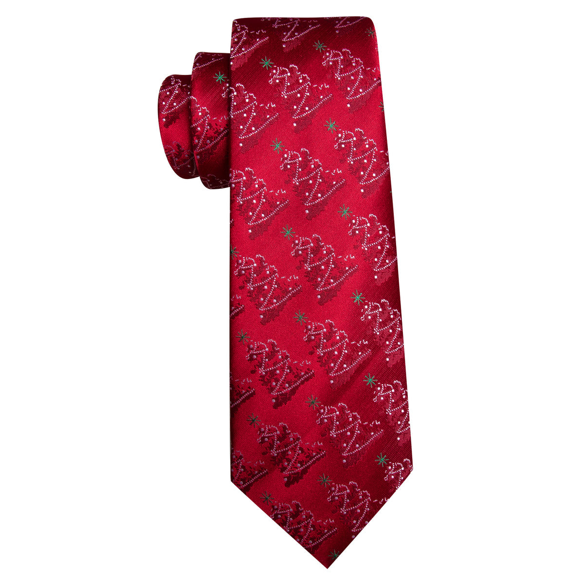 Christmas Trees Tie Set with Pocket Square & Cufflinks tie sets    - Sophisticated Gentlemen