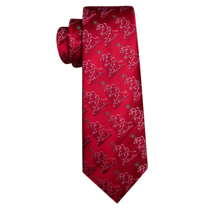 Christmas Trees Tie Set with Pocket Square & Cufflinks tie sets    - Sophisticated Gentlemen