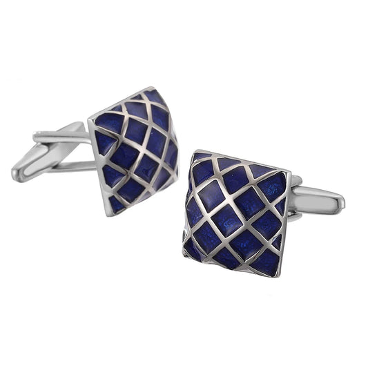 Dark Blue Elegant Cufflinks Cufflink - Sophisticated Gentlemen