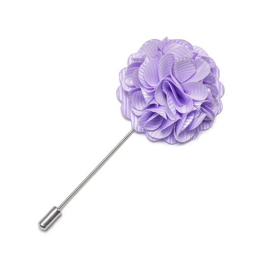 Lilac Floral Lapel Pin lapel pin    - Sophisticated Gentlemen