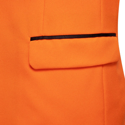 Men's Burnt Orange Shawl Lapel Tuxedo Jacket tuxedo - Sophisticated Gentlemen