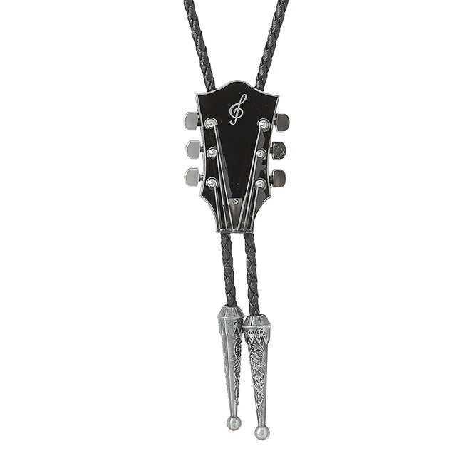 Fashion Guitar Bolo Tie with Musical Flair bolo tie    - Sophisticated Gentlemen