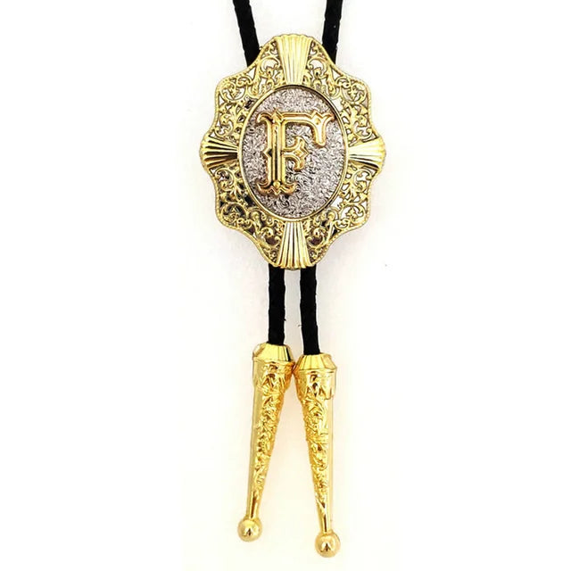 Initial Bolo Tie Home F   - Sophisticated Gentlemen