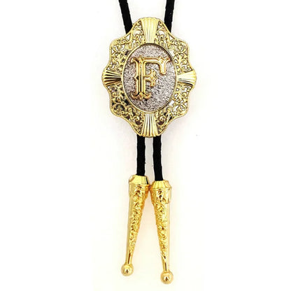 Initial Bolo Tie Home F   - Sophisticated Gentlemen