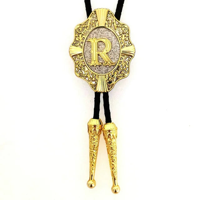 Initial Bolo Tie Home R   - Sophisticated Gentlemen