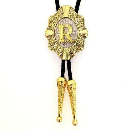 Initial Bolo Tie Home R   - Sophisticated Gentlemen