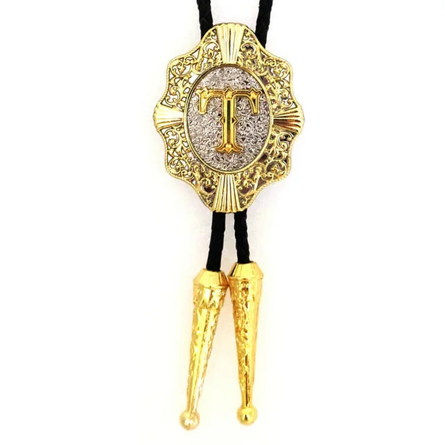 Initial Bolo Tie Home T   - Sophisticated Gentlemen