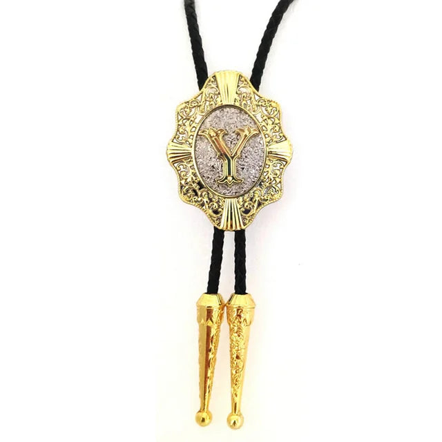 Initial Bolo Tie Home Y   - Sophisticated Gentlemen