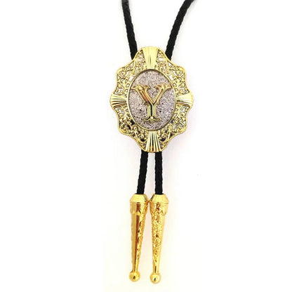 Initial Bolo Tie Home Y   - Sophisticated Gentlemen