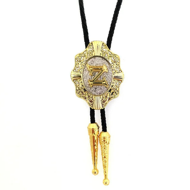 Initial Bolo Tie Home Z   - Sophisticated Gentlemen