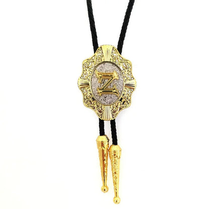 Initial Bolo Tie Home Z   - Sophisticated Gentlemen