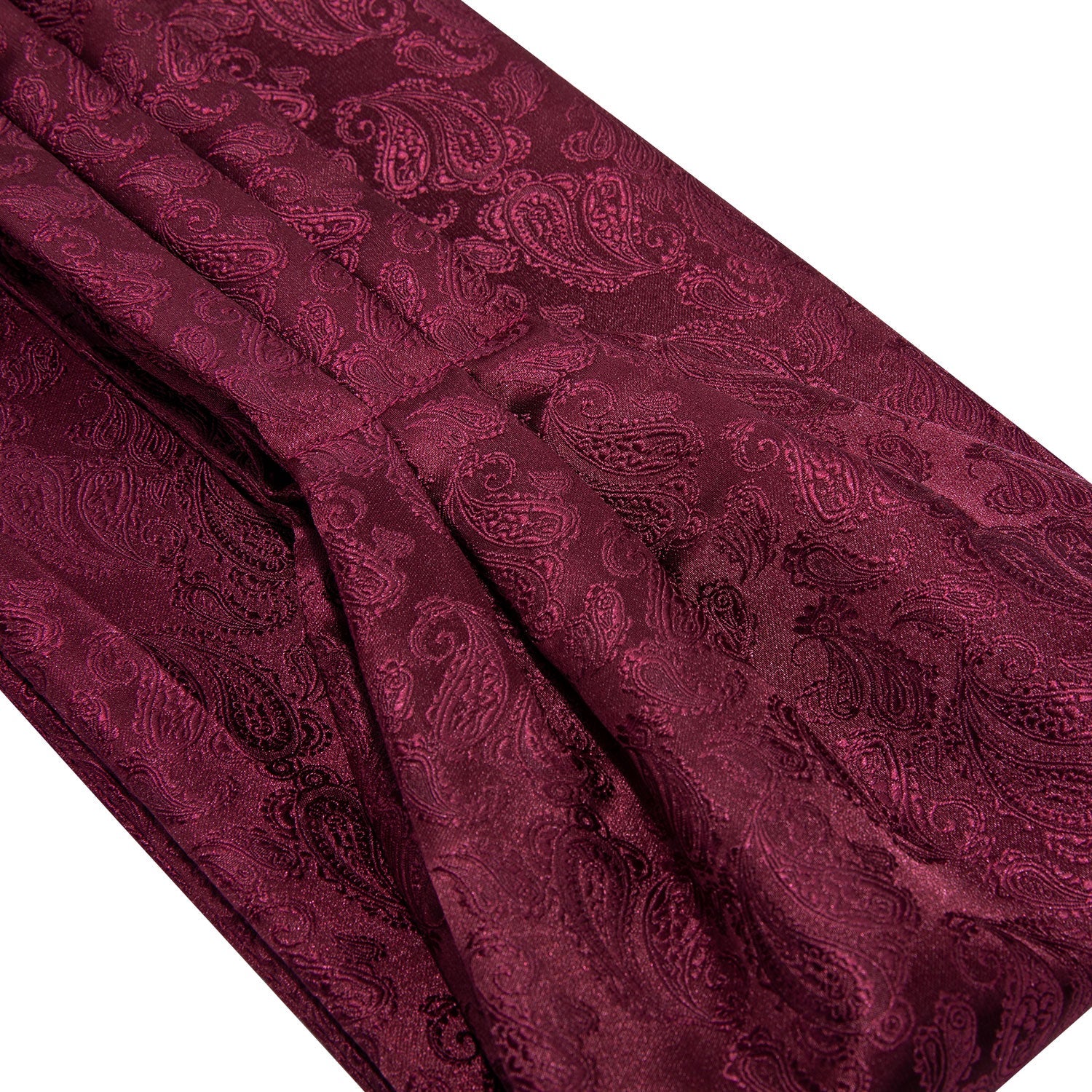 Red Paisley 3-Piece Ascot Set Ascot    - Sophisticated Gentlemen