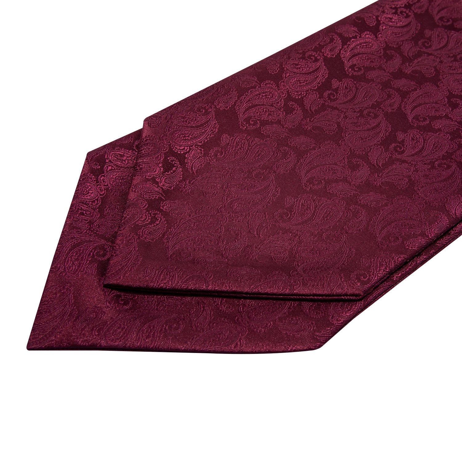 Red Paisley 3-Piece Ascot Set Ascot    - Sophisticated Gentlemen