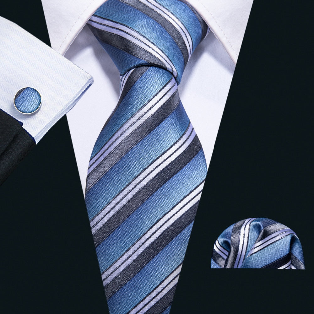 High Life Tie, Pocket Square and Cufflinks tie sets - Sophisticated Gentlemen