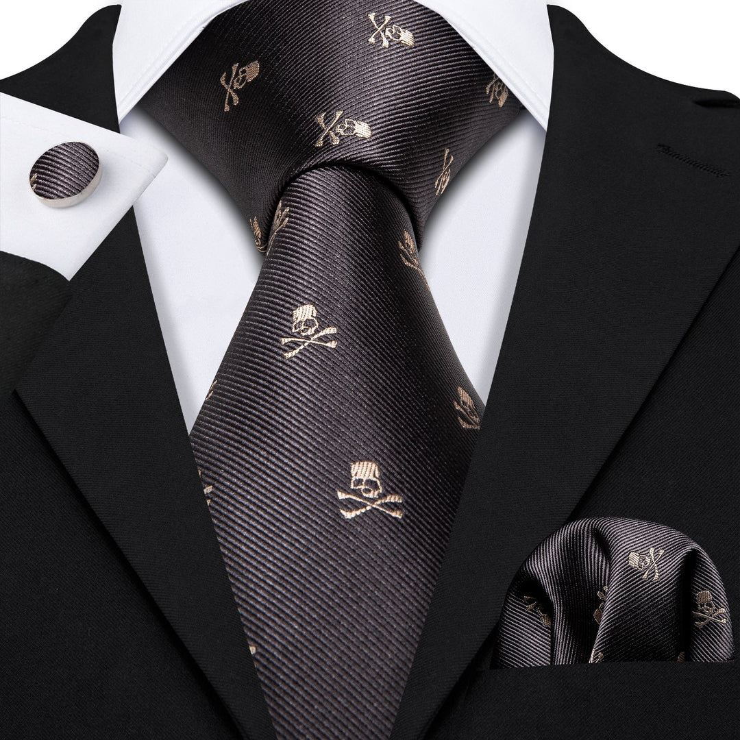 Skulls Premium Tie Set tie sets - Sophisticated Gentlemen
