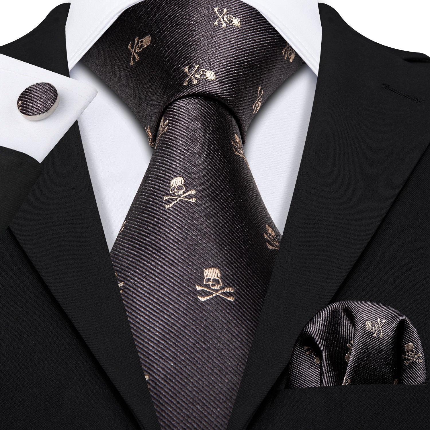 Skulls Premium Tie Set tie sets - Sophisticated Gentlemen